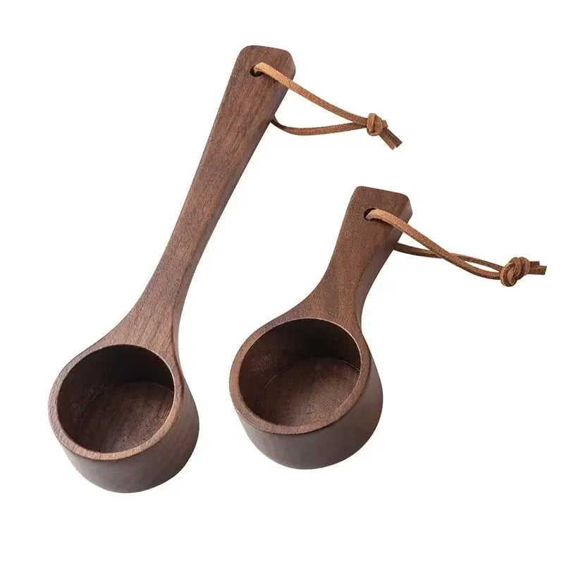 Coffee Spoon - Long Handle Black Walnut Wood by House Of Avana