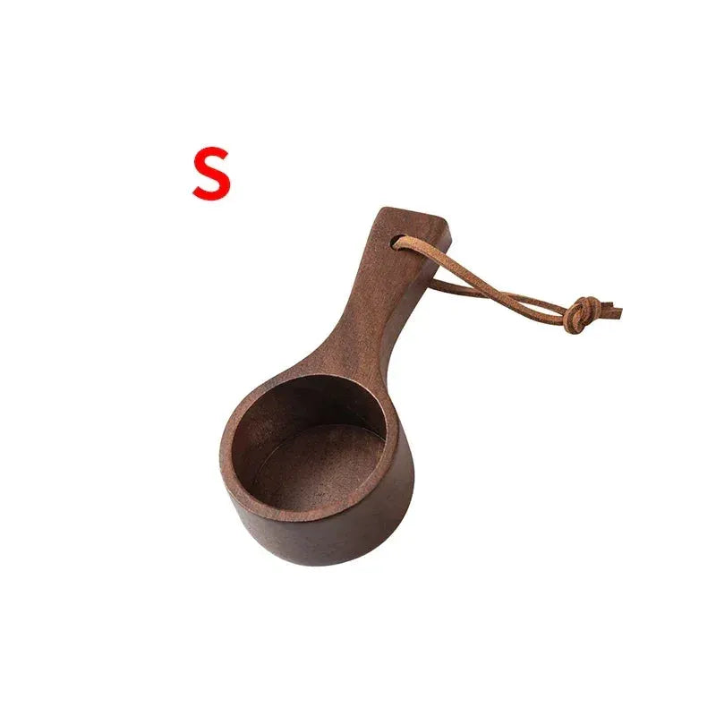 Coffee Spoon - Long Handle Black Walnut Wood by House Of Avana