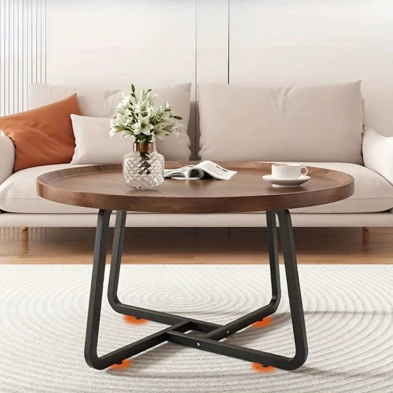 Coffee Table - Luxury Round Wooden by House Of Avana