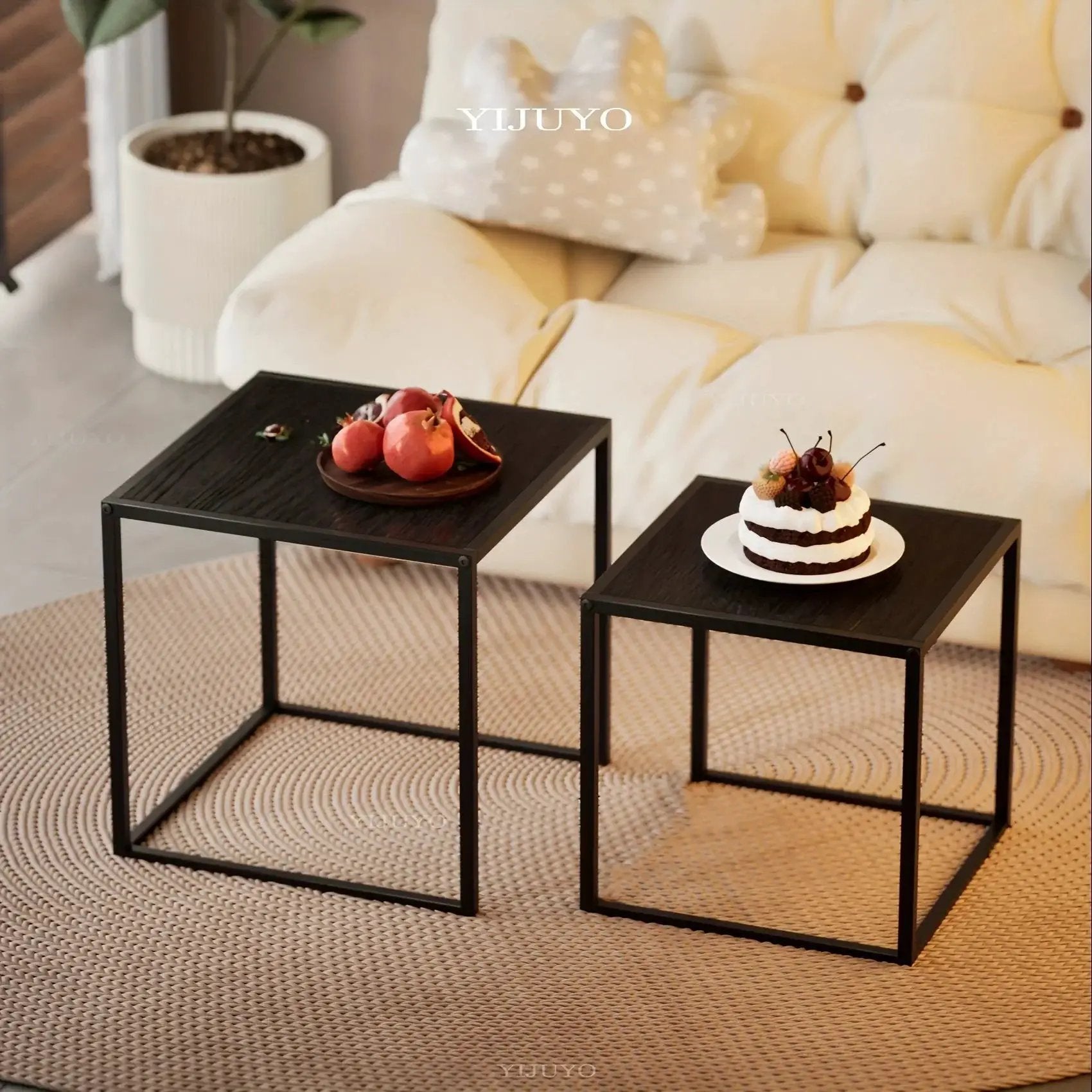 Coffee Table - Minimalist Metal Square by House Of Avana
