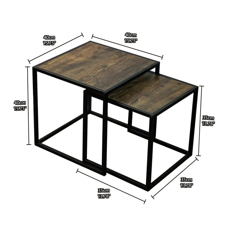 Coffee Table - Minimalist Metal Square by House Of Avana
