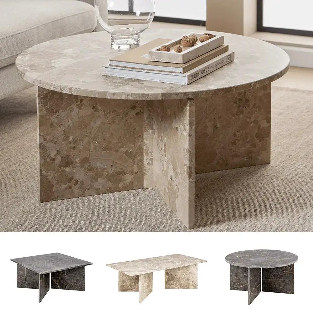 Coffee Table - Modern Marble Round by House Of Avana