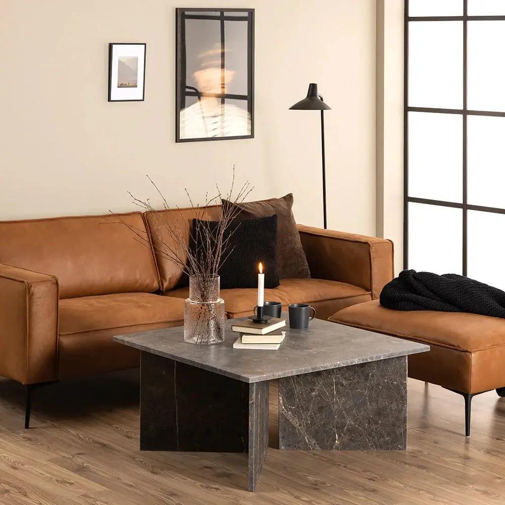 Coffee Table - Modern Marble Round by House Of Avana