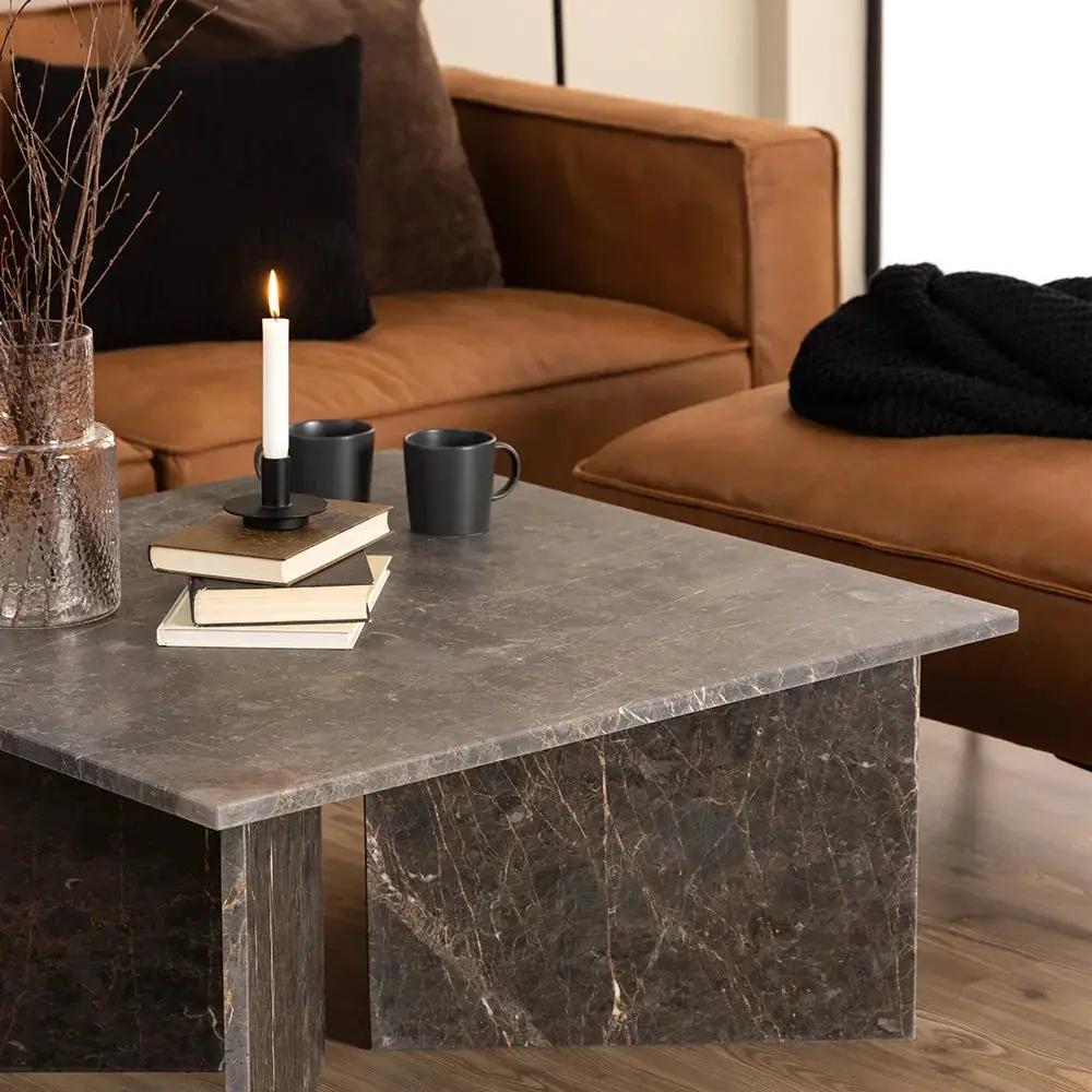 Coffee Table - Modern Marble Round by House Of Avana