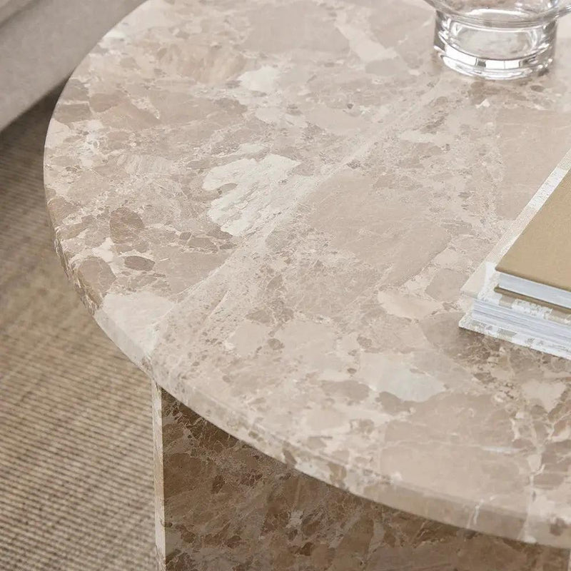 Coffee Table - Modern Marble Round by House Of Avana
