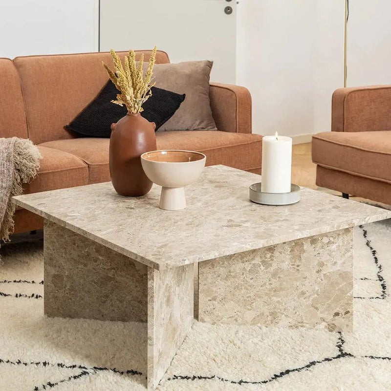 Coffee Table - Modern Marble Round by House Of Avana