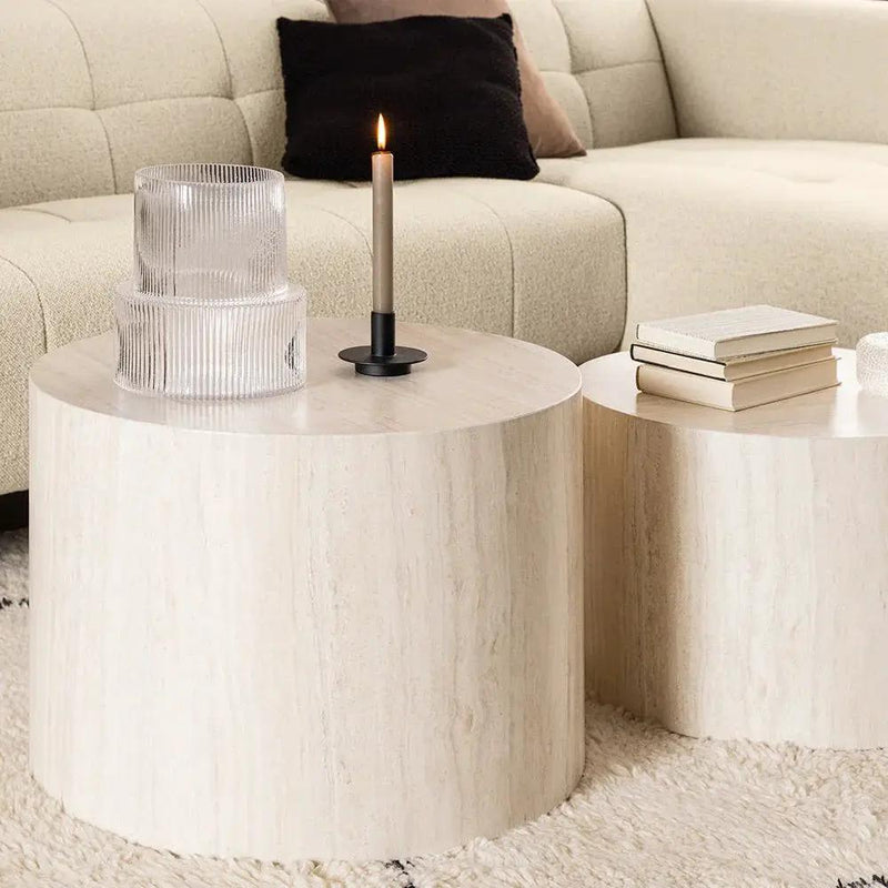 Coffee Table - Modern Wooden Round by House Of Avana
