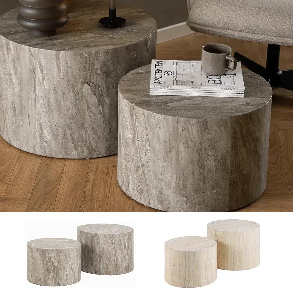 Coffee Table - Modern Wooden Round by House Of Avana