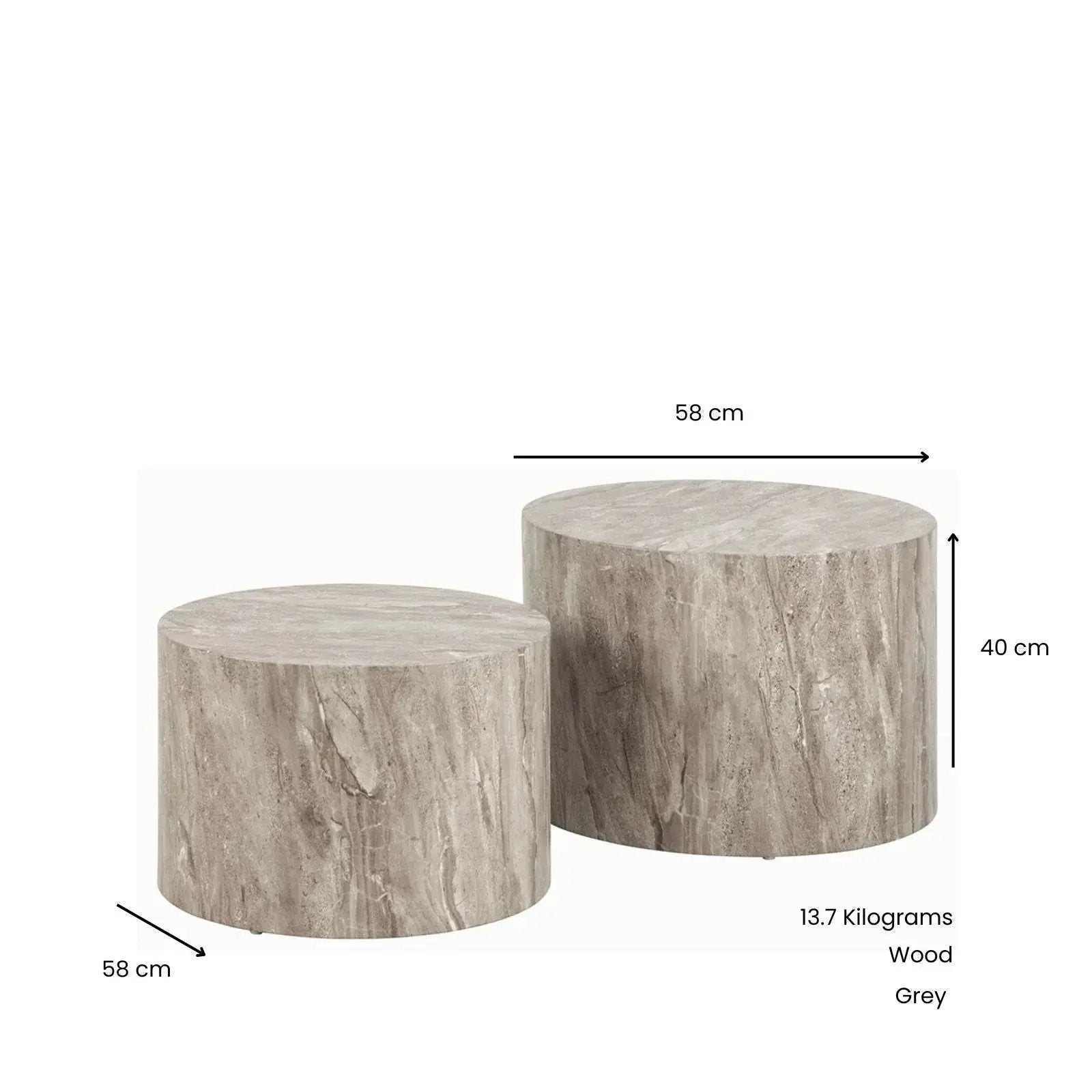 Coffee Table - Modern Wooden Round by House Of Avana