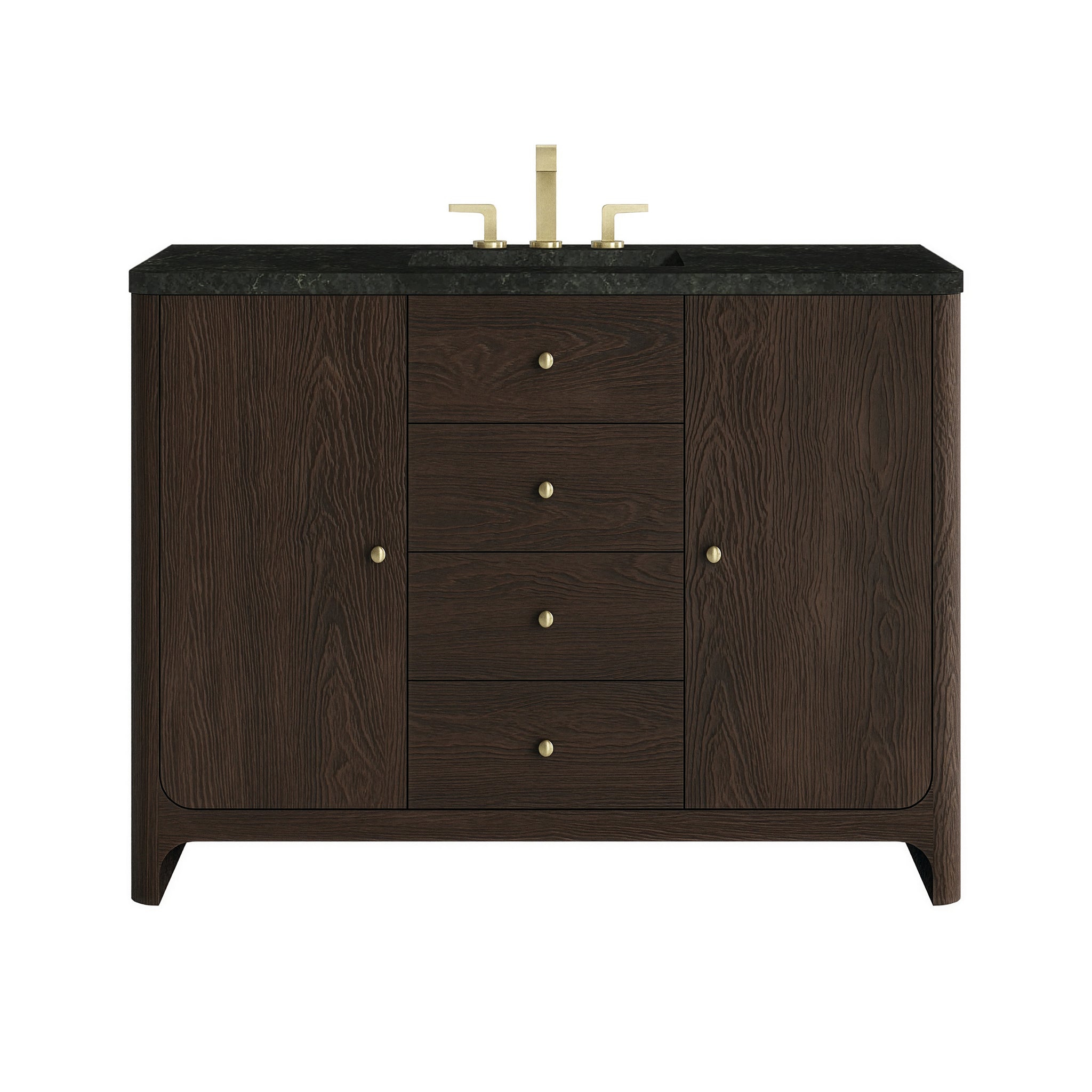 James Martin Gracyn 48" Single Bathroom Vanity, Sable with Phantome countertop