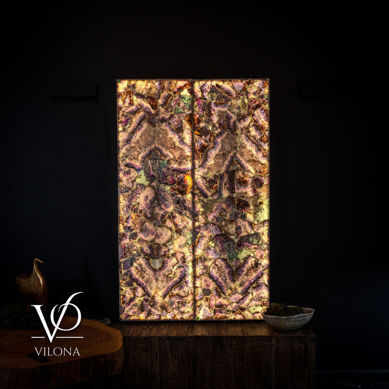 Exotic Mosaic Fluorite Crystal Wall Panels, photo 8 of 16