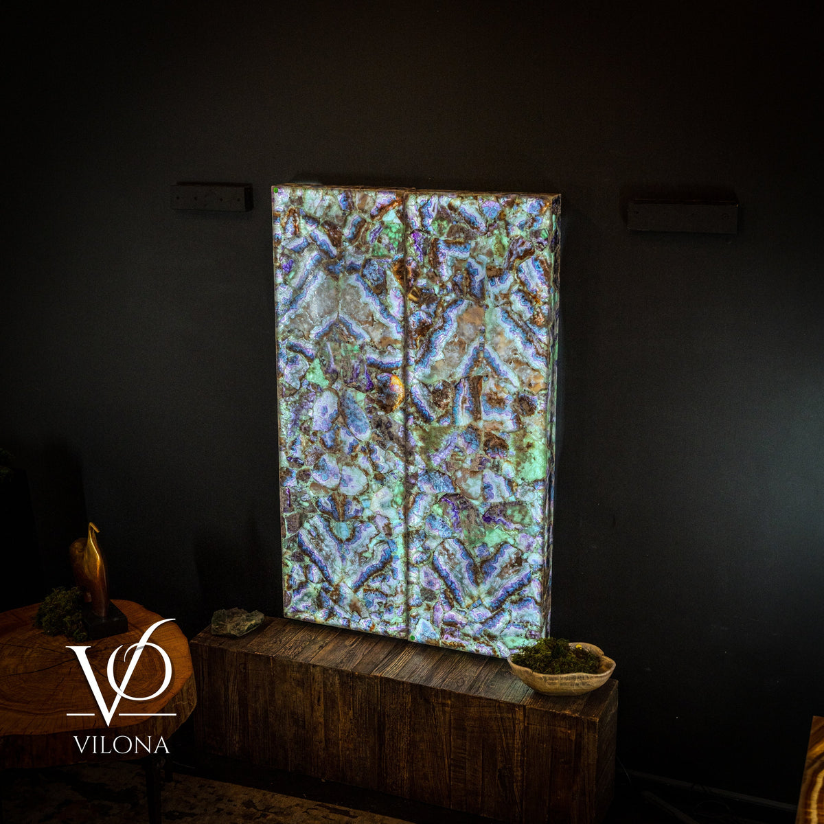 Exotic Mosaic Fluorite Crystal Wall Panels, photo 7 of 16