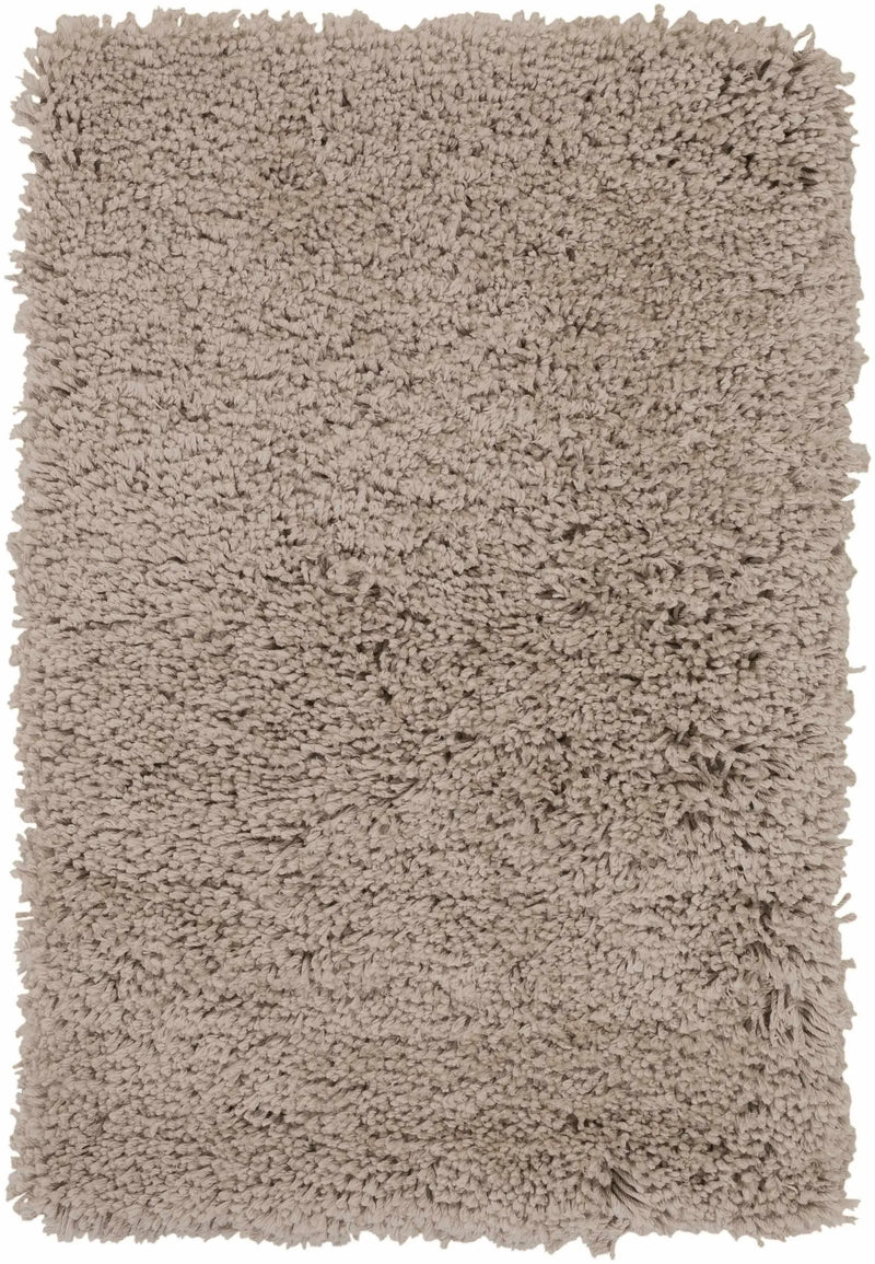 Tingly 2x3 Hand Woven Solid Cream Shag Rug - Clearance by Boutique Rugs