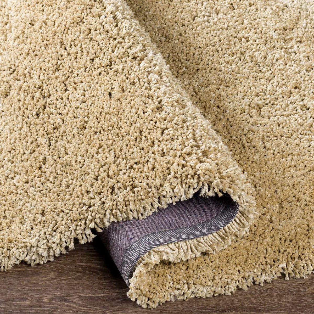 Tingly 2x3 Hand Woven Solid Cream Shag Rug - Clearance, photo 3 of 9