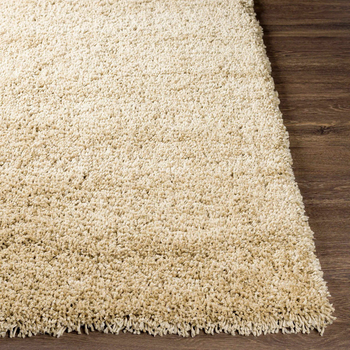 Tingly 2x3 Hand Woven Solid Cream Shag Rug - Clearance, photo 2 of 9