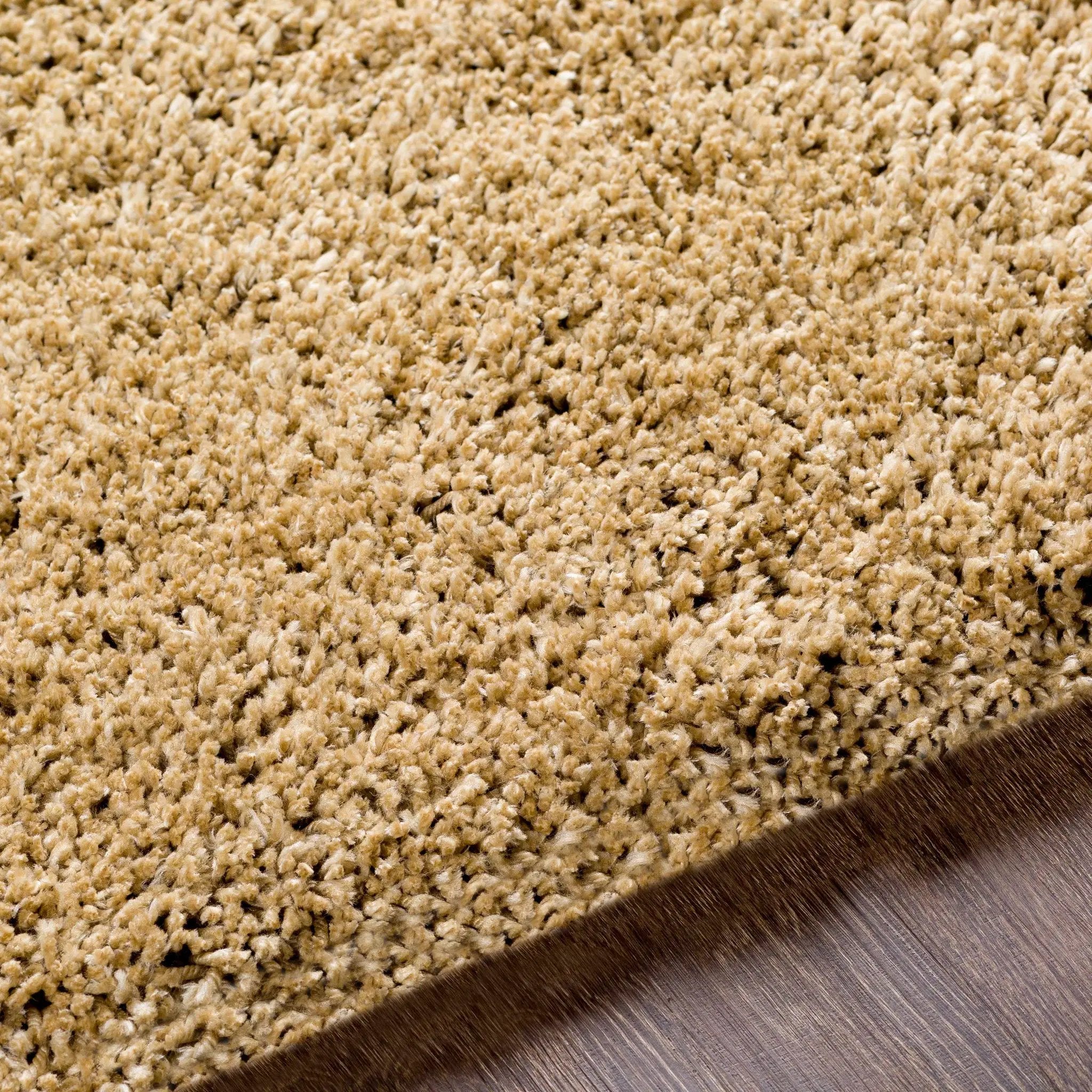 Tingly 2x3 Hand Woven Solid Cream Shag Rug - Clearance by Boutique Rugs