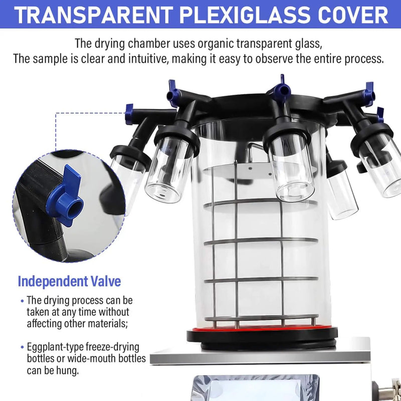 Commercial -60°C Laboratory Vacuum Freeze Dryer With Pre Cooling (SAK74152) by SAKSBY WHOLESALE