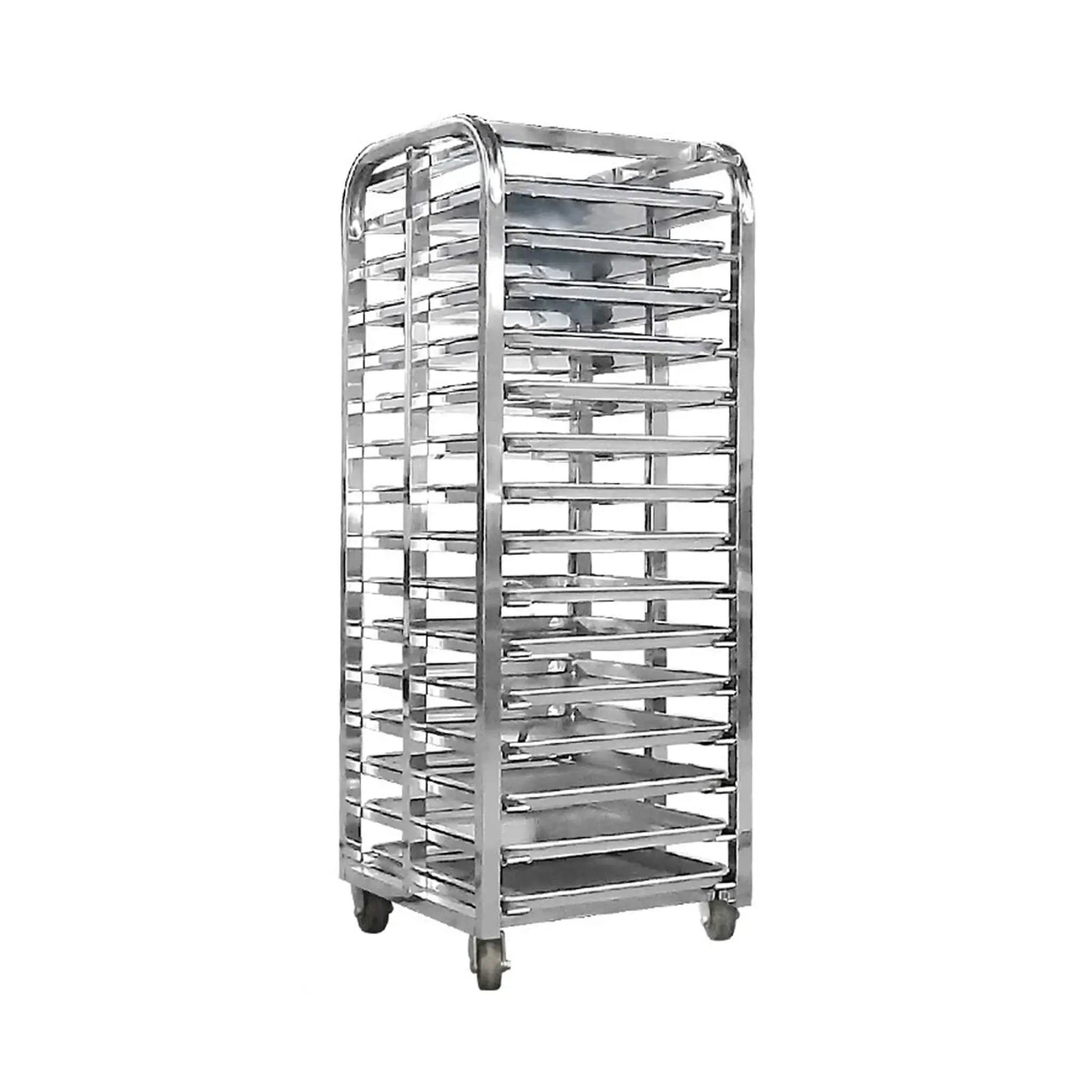 Commercial Heavy-Duty 15-Tray Blast Chiller Freezer Cabinet With Trolley Cart (SAK57249) by SAKSBY WHOLESALE