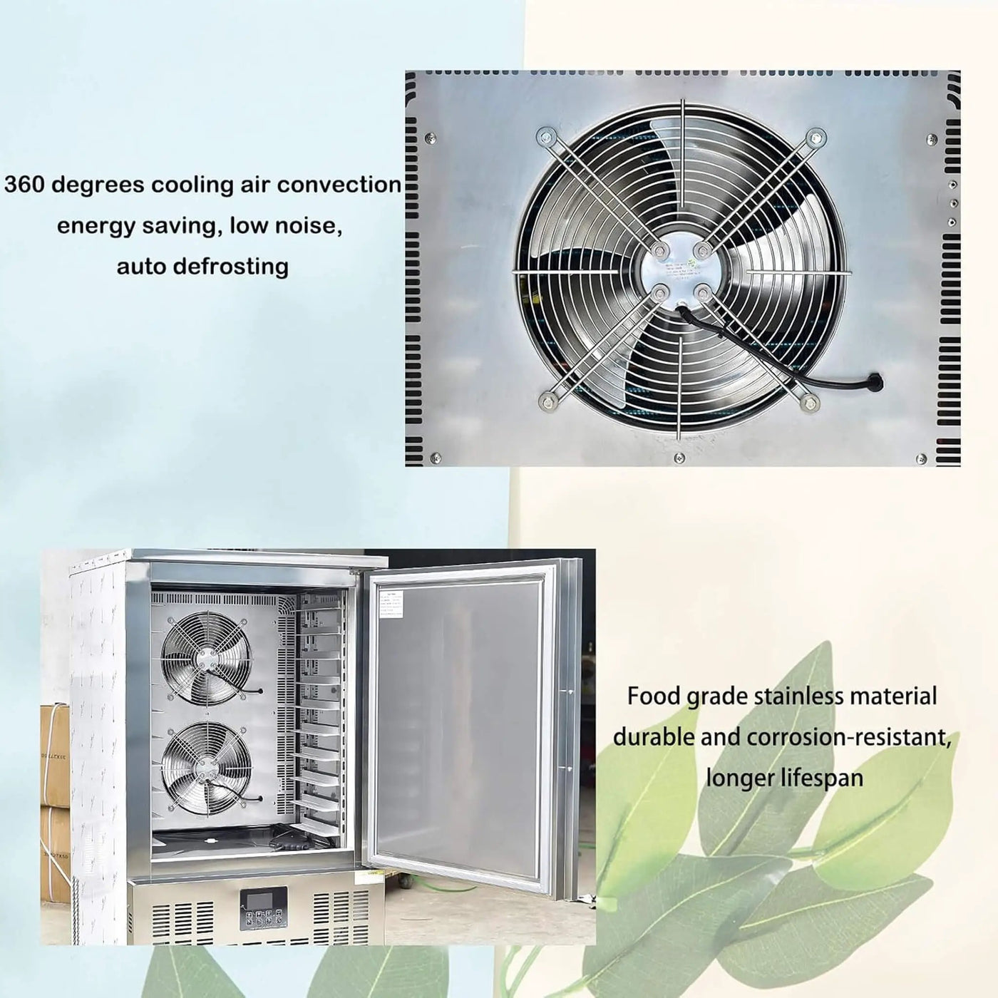 Commercial Heavy-Duty Extra-Low Temperature Blast Chiller Freezer (SAK46083) by SAKSBY WHOLESALE
