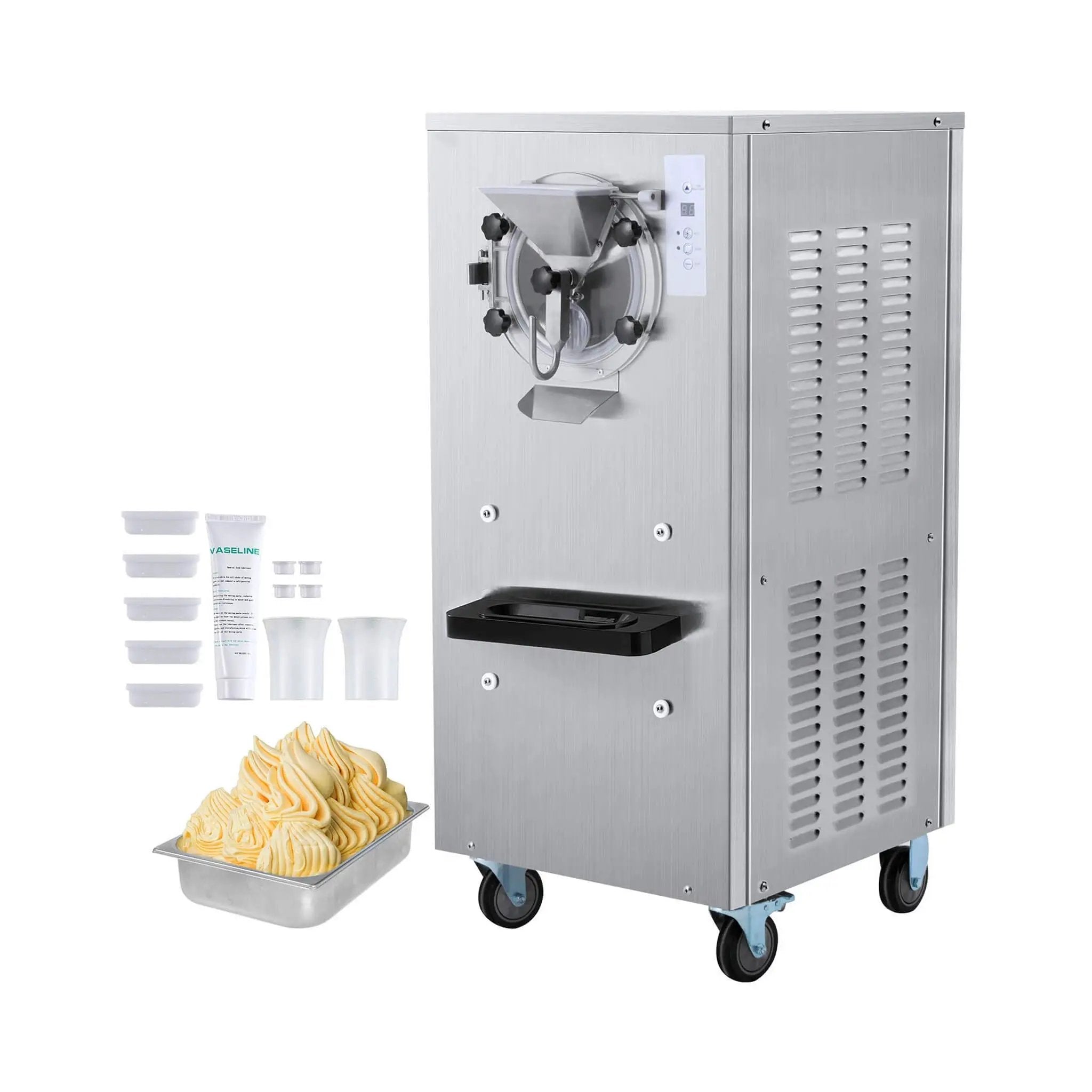 Commercial 20-25L/H Single-Flavor Hard Serve Stainless Steel Ice Cream Machine (SAK20782) by SAKSBY WHOLESALE