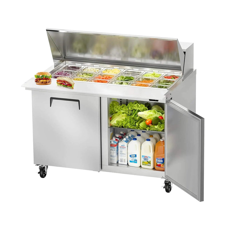 Commercial Stainless Steel Sandwich Prep Table Refrigerator (SAK19586) by SAKSBY WHOLESALE