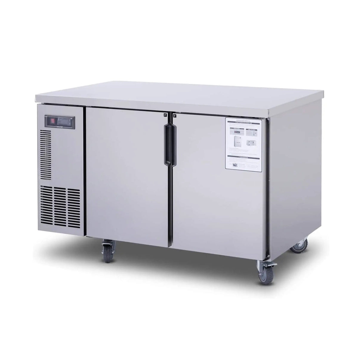 Heavy-Duty Commercial Stainless Steel Undercounter Worktop Freezer (SAK47218) by SAKSBY WHOLESALE