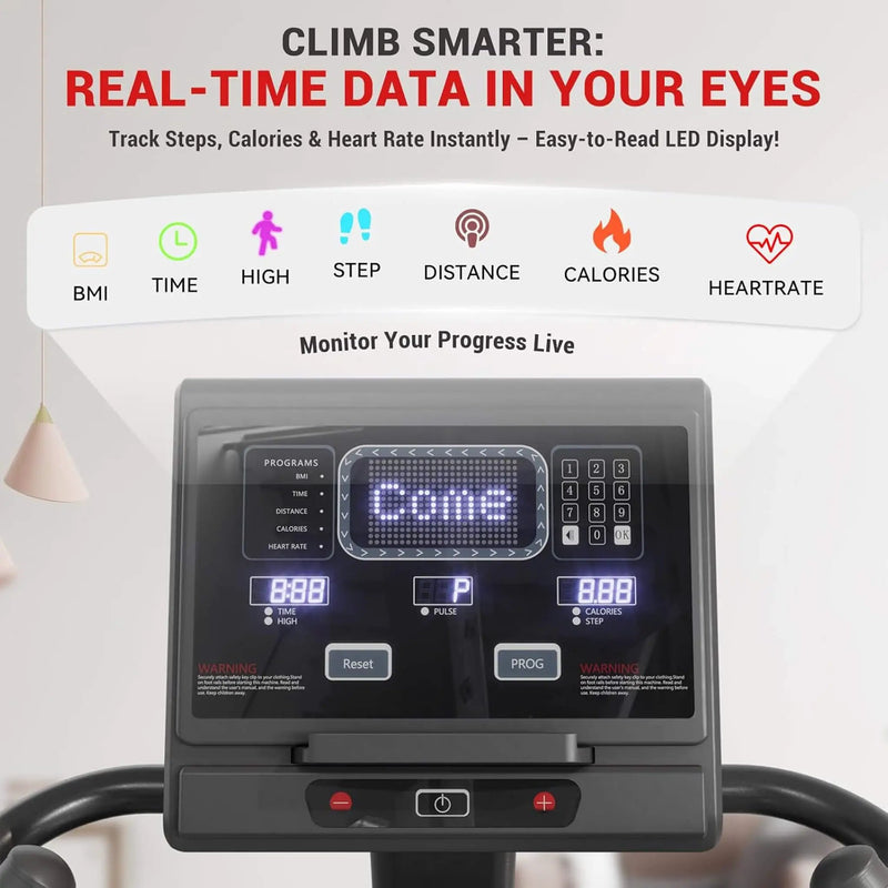 Rovix Commercial Stair Stepper With LED Display And 15 Resistance Levels (SAK91837) by SAKSBY WHOLESALE