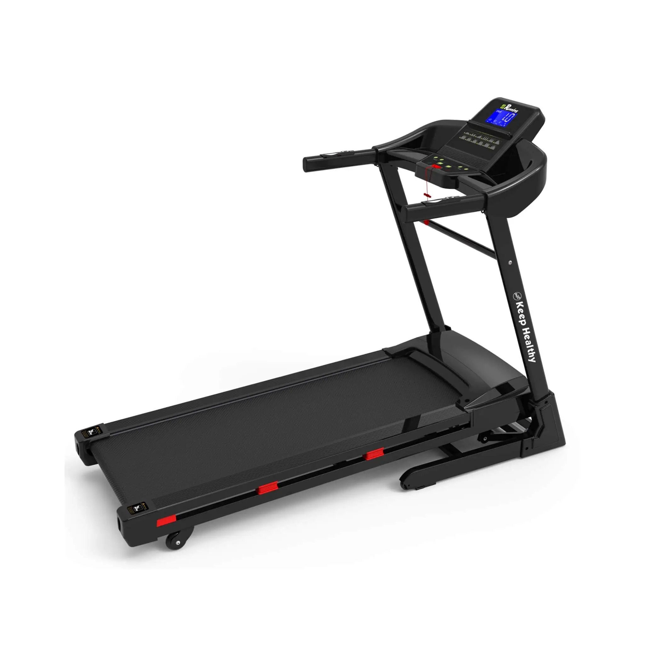 Rovix Compact 3.5HP Foldable Electric Treadmill With Bluetooth, LCD Display & 12 Pre-Set Running Programs (SAK25879) by SAKSBY WHOLESALE