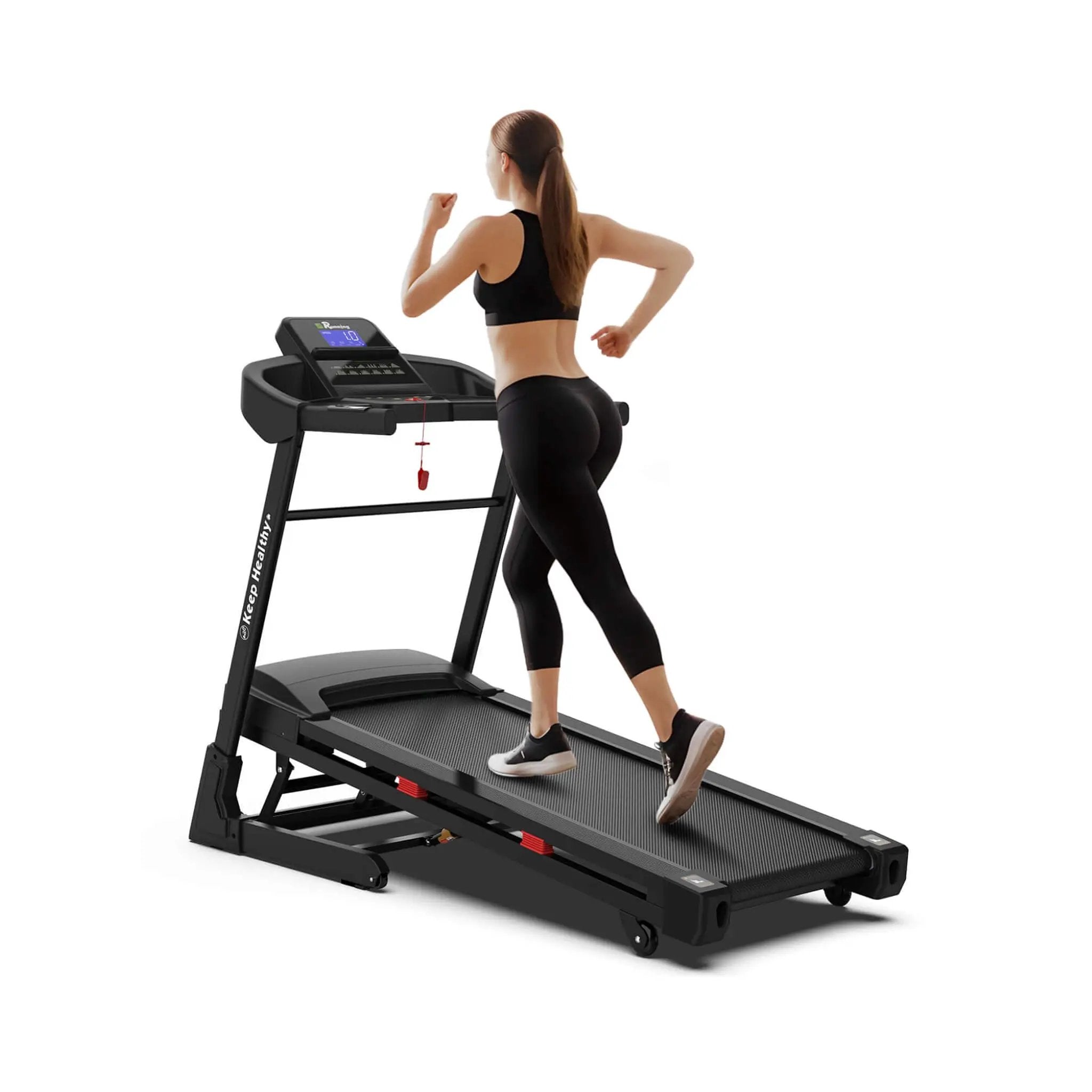 Rovix Compact 3.5HP Foldable Electric Treadmill With Bluetooth, LCD Display & 12 Pre-Set Running Programs (SAK25879) by SAKSBY WHOLESALE