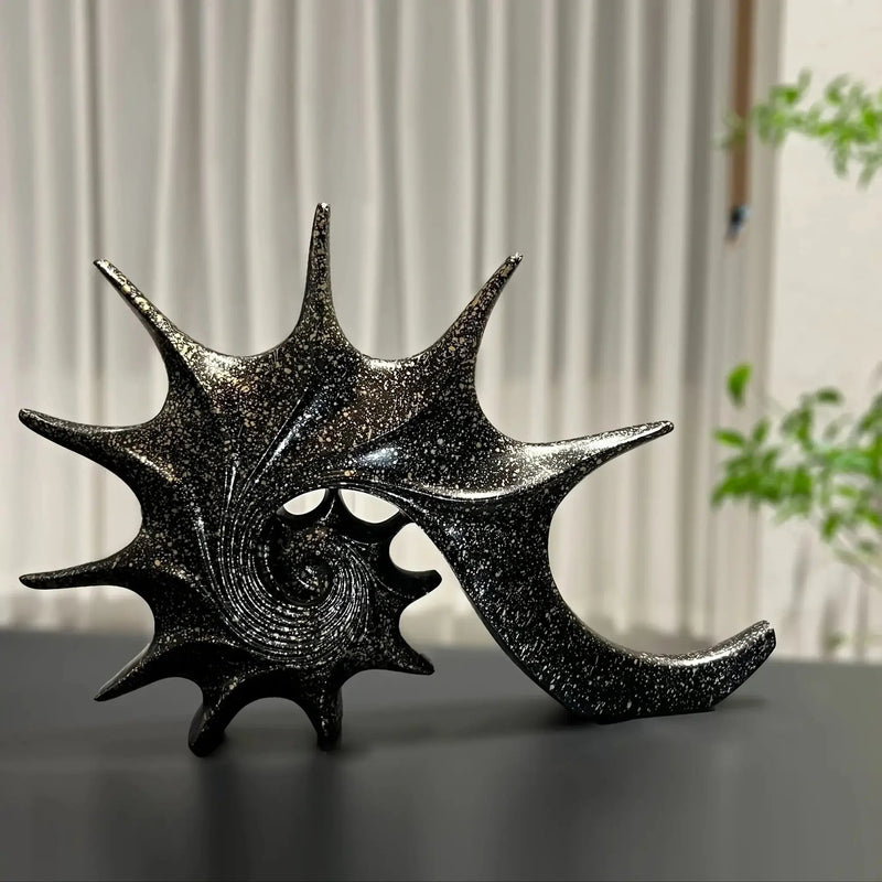 Conch Sculpture - Artistic Mediterranean Style Desktop by House Of Avana