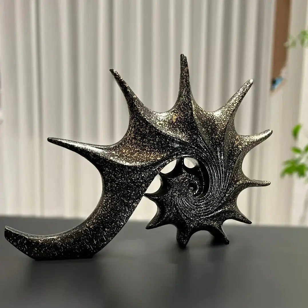 Conch Sculpture - Artistic Mediterranean Style Desktop by House Of Avana