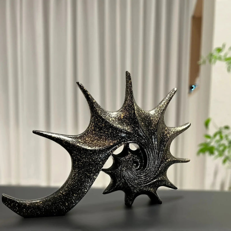 Conch Sculpture - Artistic Mediterranean Style Desktop by House Of Avana