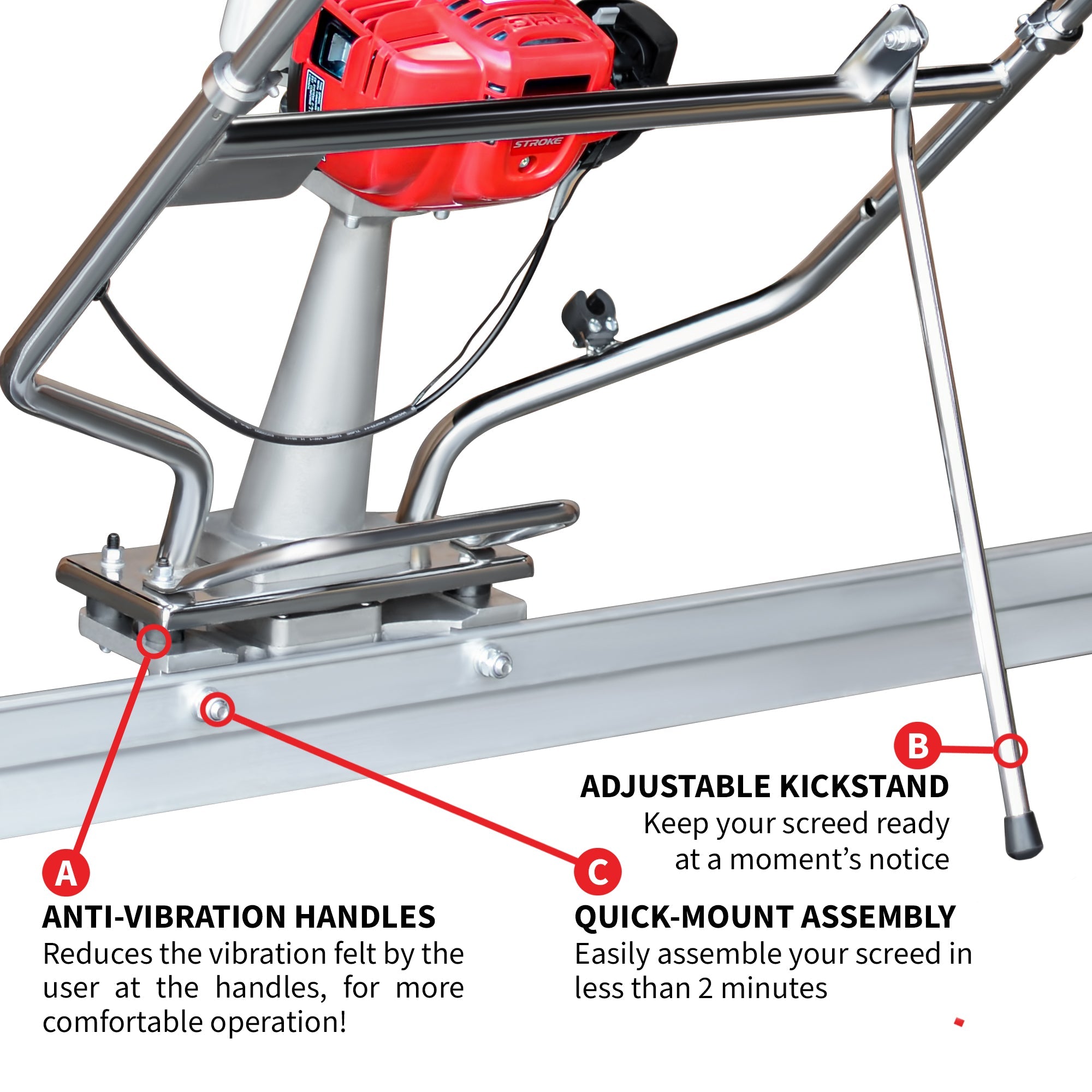 Tomahawk PRO Series Honda Concrete Power Screed Three Magnesium Blade Bundle (Choose 3 Boards) by Tomahawk Power
