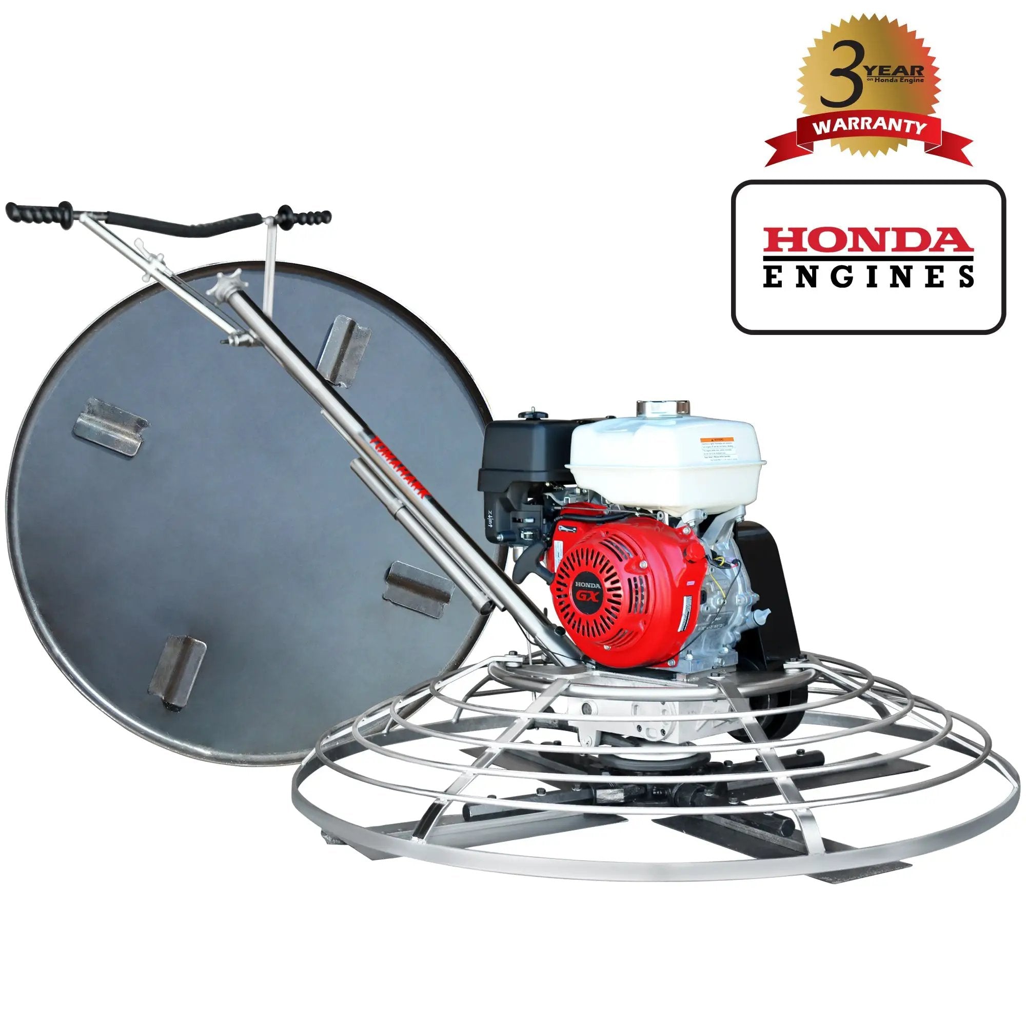 36" Concrete Power Trowel 5.5HP Honda with Float Pan Cement Finishing Tool by Tomahawk Power