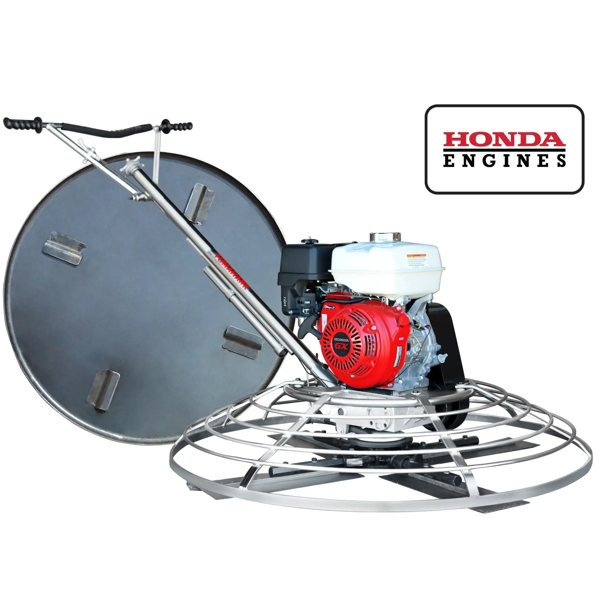 46" Concrete Power Trowel 8.5HP Honda Combo Blades and Float Pan Cement Finishing Tool by Tomahawk Power