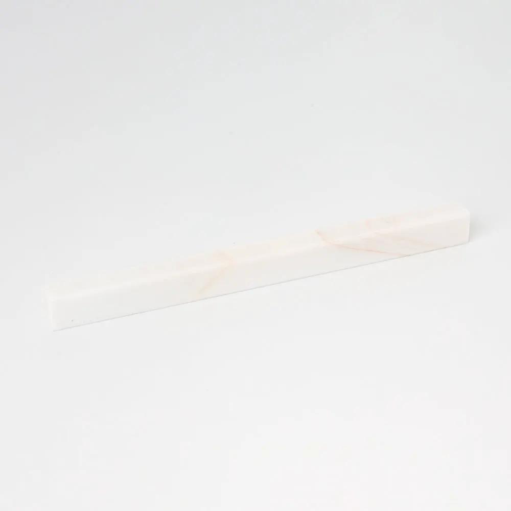 Confetti Honed Flatiron Marble Moldings 1x12 by Stonetiledepot