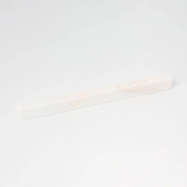 Confetti Honed Flatiron Marble Moldings 1x12