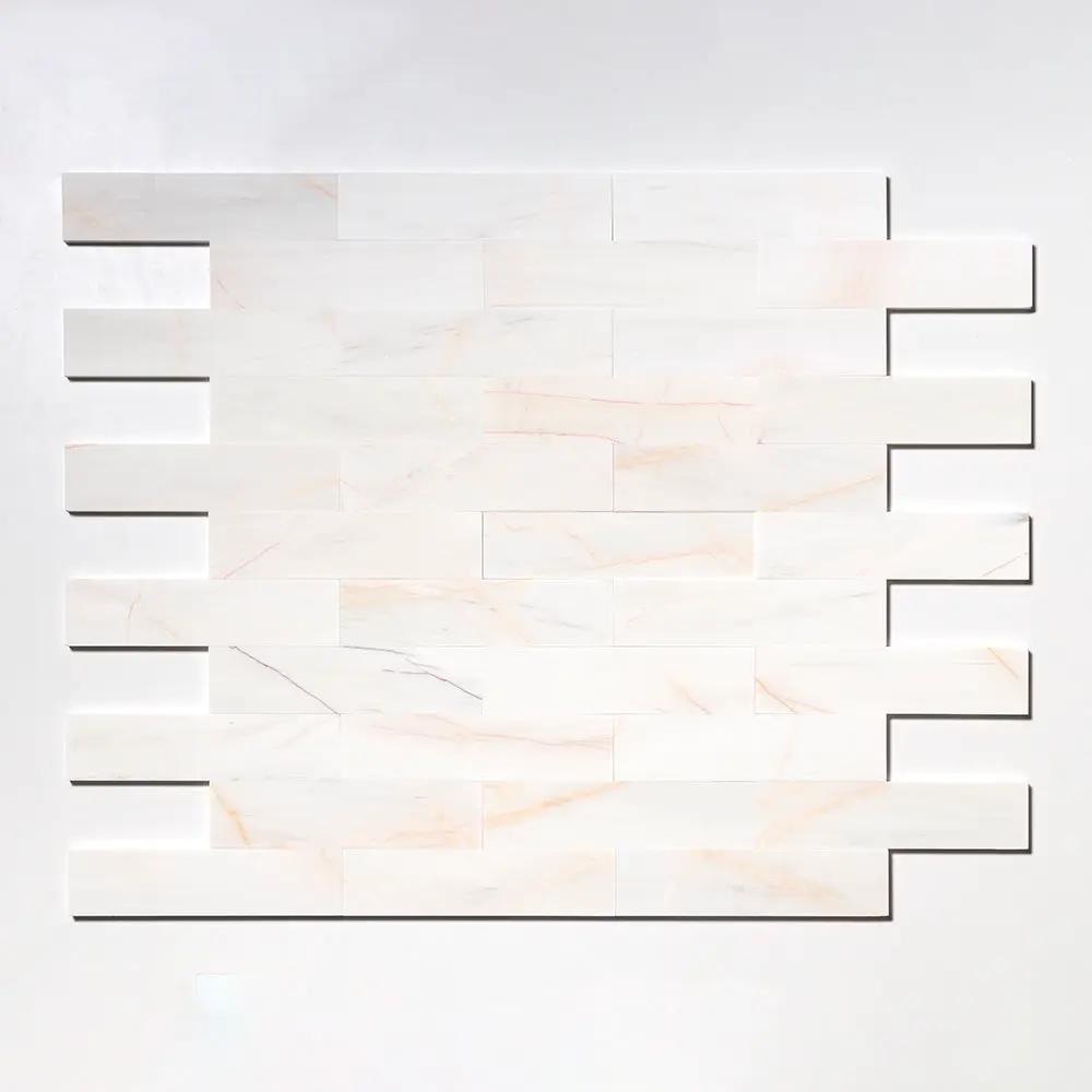 Confetti Honed Subway Marble Tiles 3x12 by Stonetiledepot