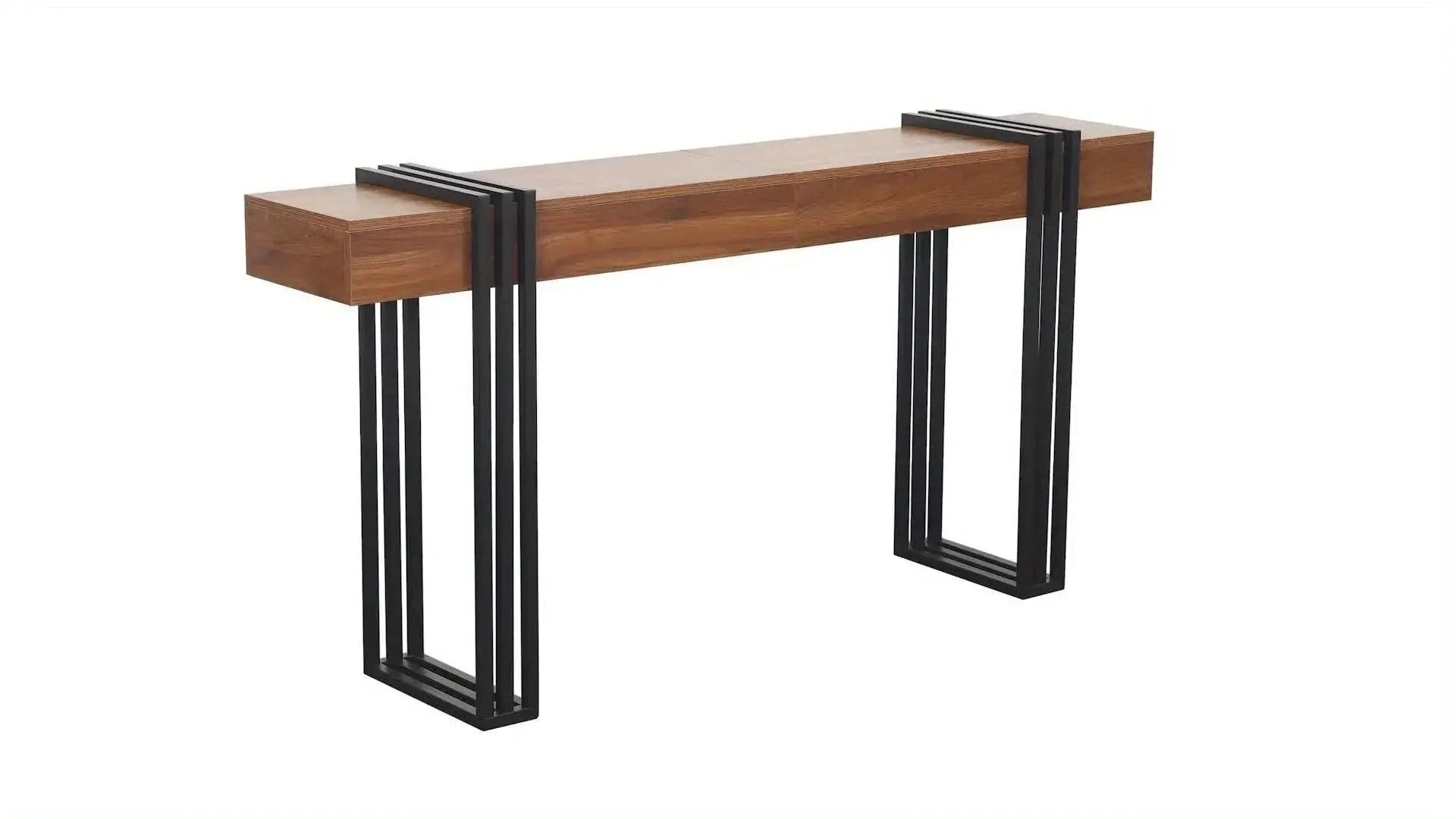 Console Table - Industrial Metal Narrow by House Of Avana