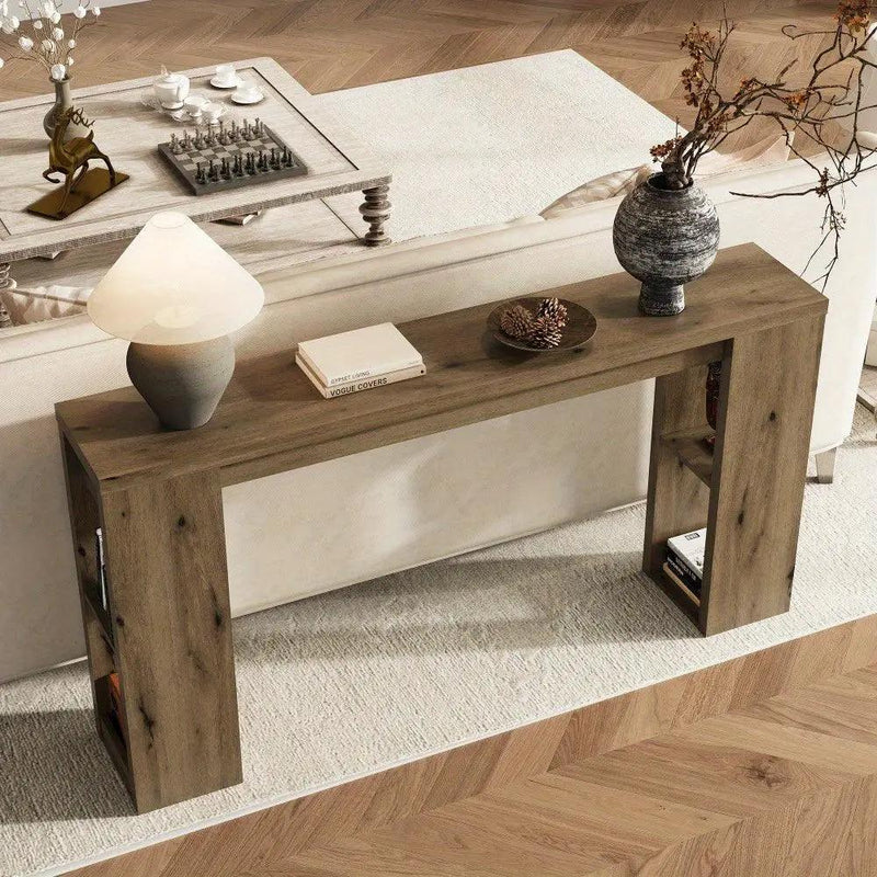Console Table - Modern Wood 63 by House Of Avana