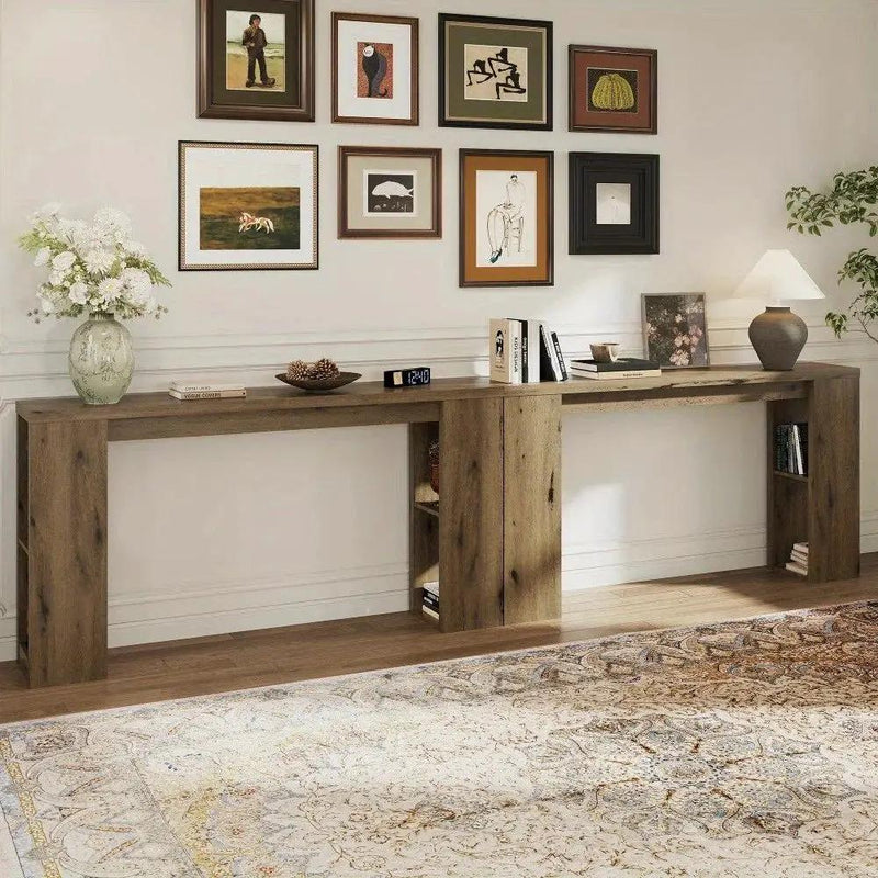 Console Table - Modern Wood 63 by House Of Avana