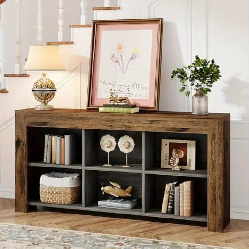 Console Table - Rustic Wood 63-Inch by House Of Avana