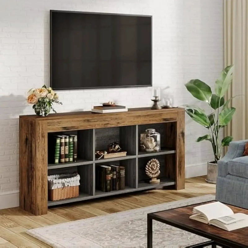 Console Table - Rustic Wood 63-Inch by House Of Avana