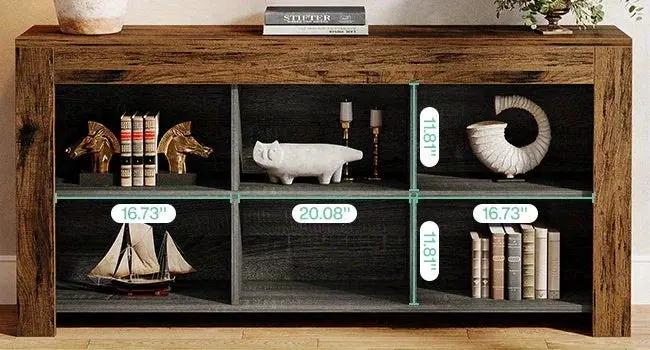 Console Table - Rustic Wood 63-Inch by House Of Avana