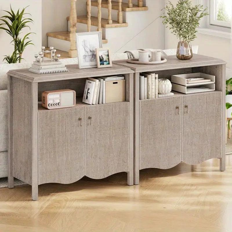 Console Table - Storage Gray by House Of Avana