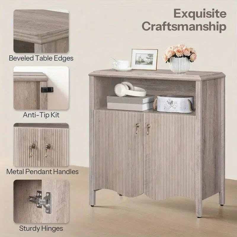 Console Table - Storage Gray by House Of Avana