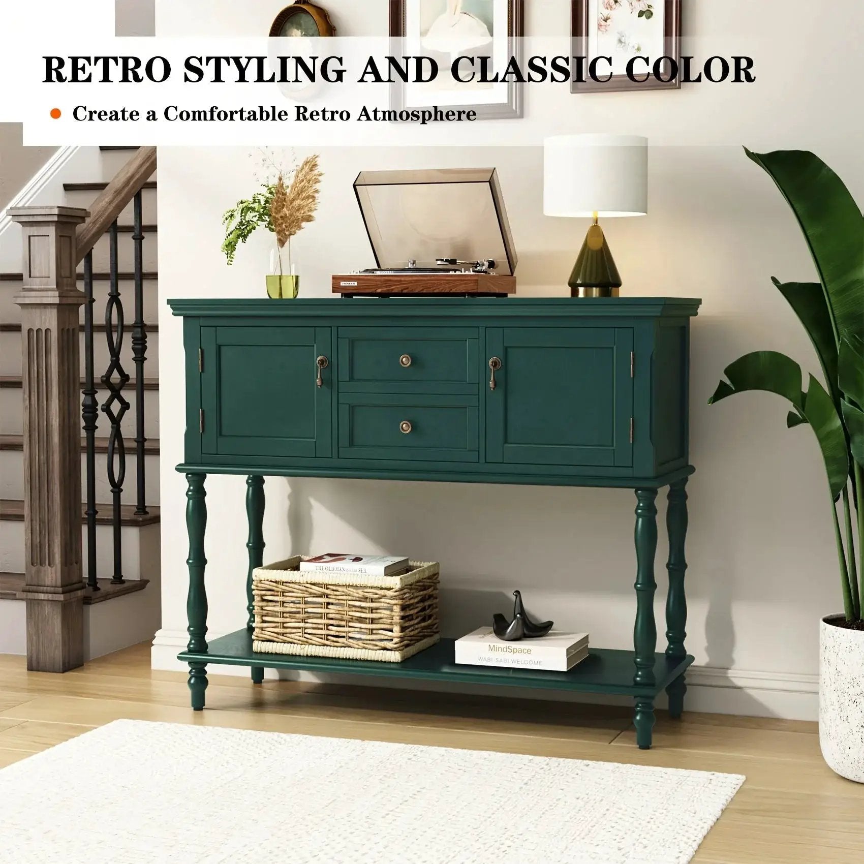 Console Table - Storage Wood by House Of Avana