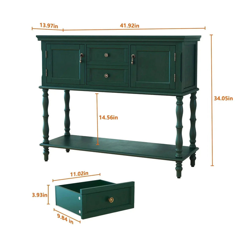 Console Table - Storage Wood by House Of Avana