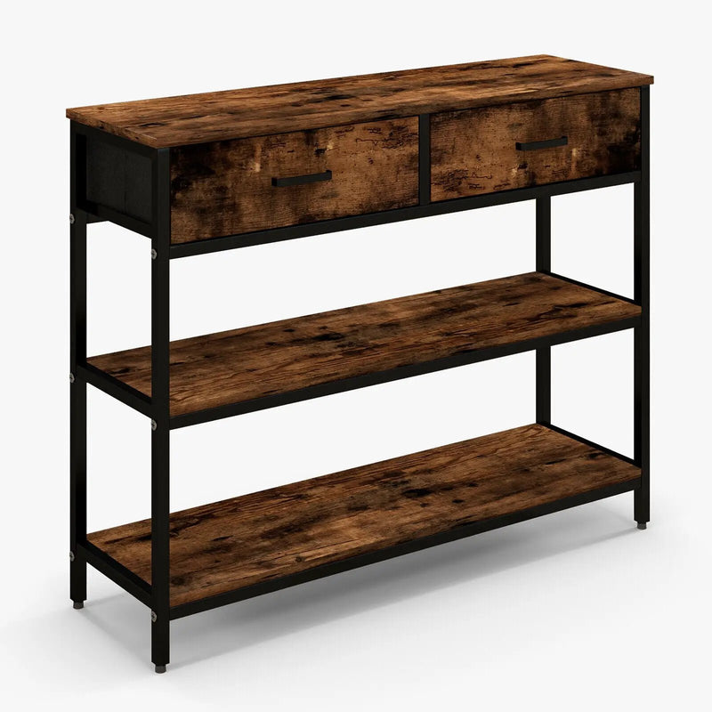Console Table with Folding Fabric Drawers for Entryway by DirectDeals