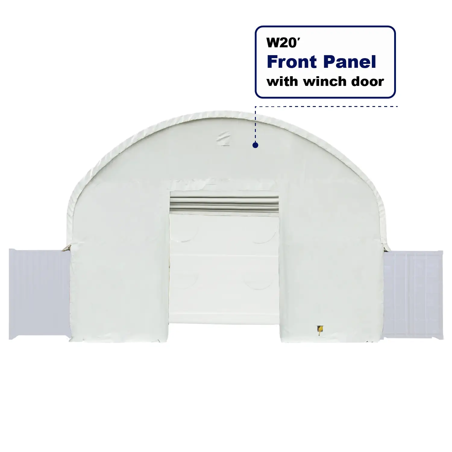 Front Panel with Winch Door for W20' Container Shelter by Chery Industrial